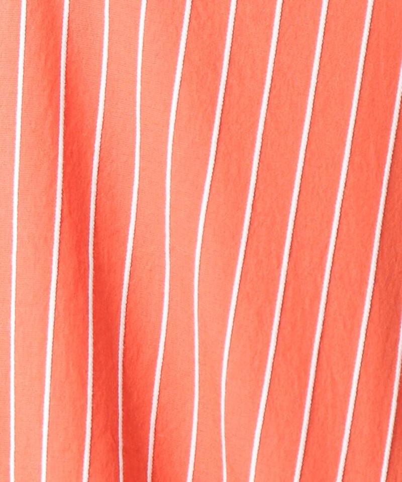 【洗える】ストライプ柄シャツワンピース