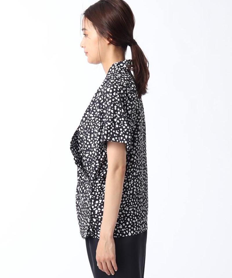 【洗える】Rattiナッツプリントブラウス