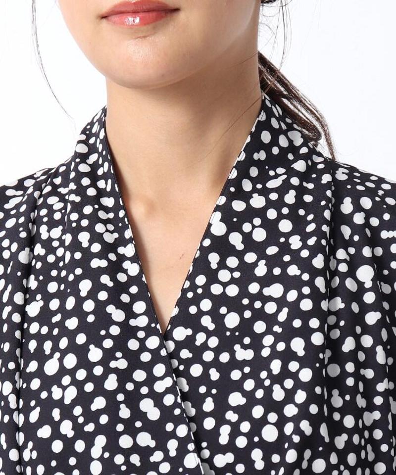 【洗える】Rattiナッツプリントブラウス