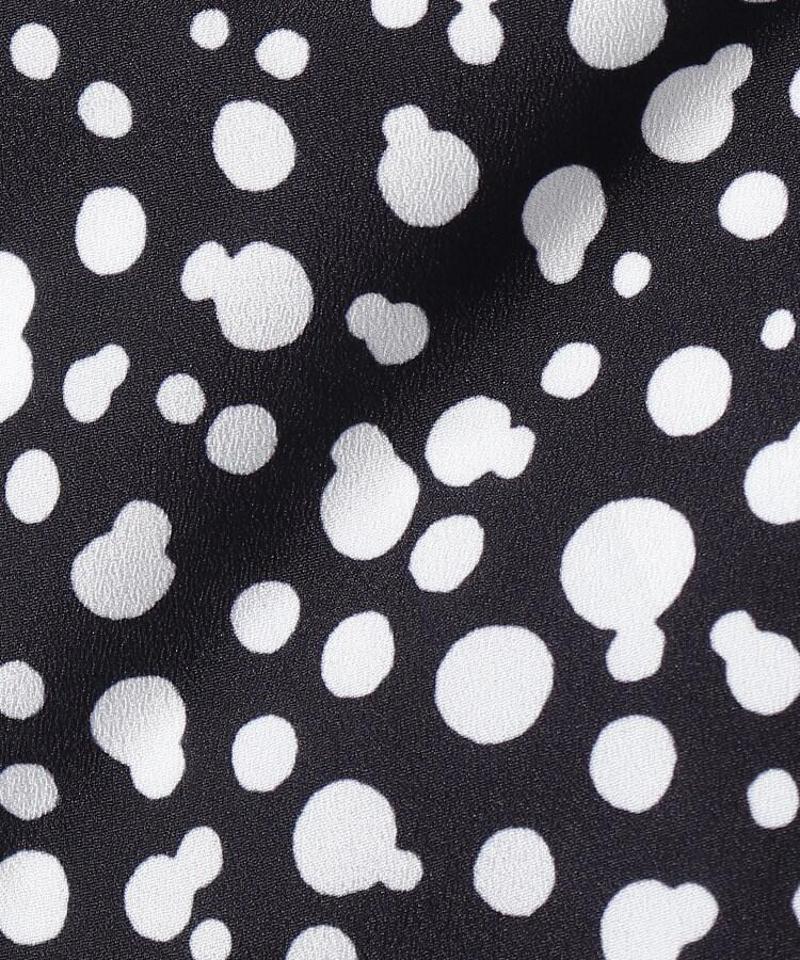 【洗える】Rattiナッツプリントブラウス