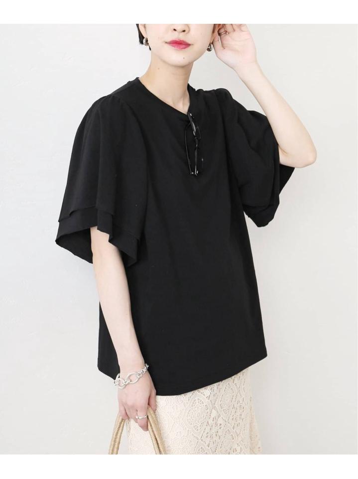 <<WEB限定>>CA.ラスティックテンジクギャザースリーブプルオーバー◆