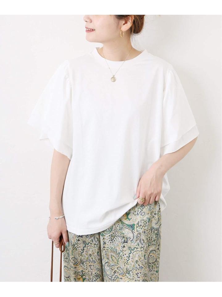 <<WEB限定>>CA.ラスティックテンジクギャザースリーブプルオーバー◆