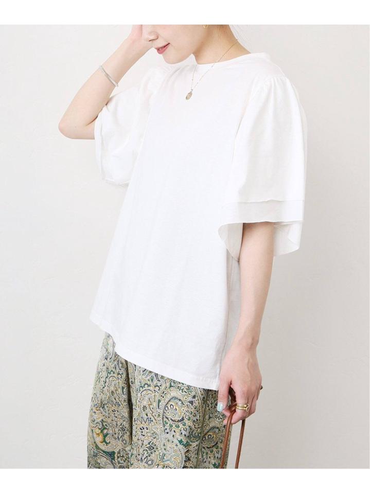 <<WEB限定>>CA.ラスティックテンジクギャザースリーブプルオーバー◆