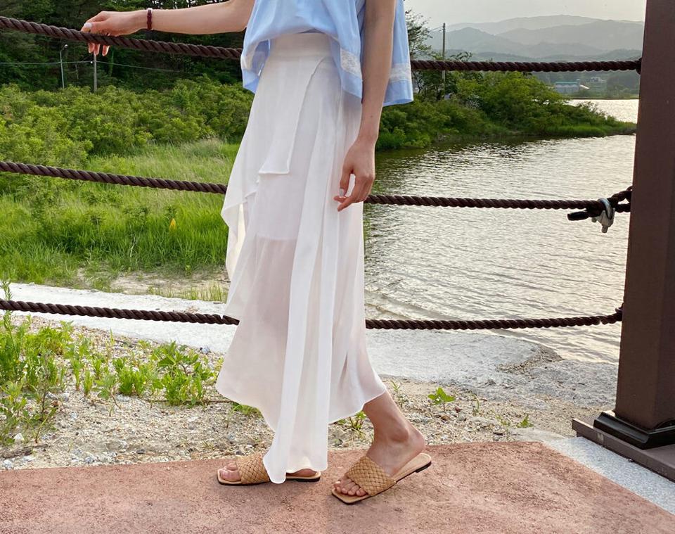 アンバランスティアードスカート・全3色・t63878 レディース 【sk】 韓国 ファッション ボトムス スカート ロング ロングスカート フレア フェミニン ダイアゴナル ティアード アンバランス 体型カバー 細身 スリム ボリューム 夏 春