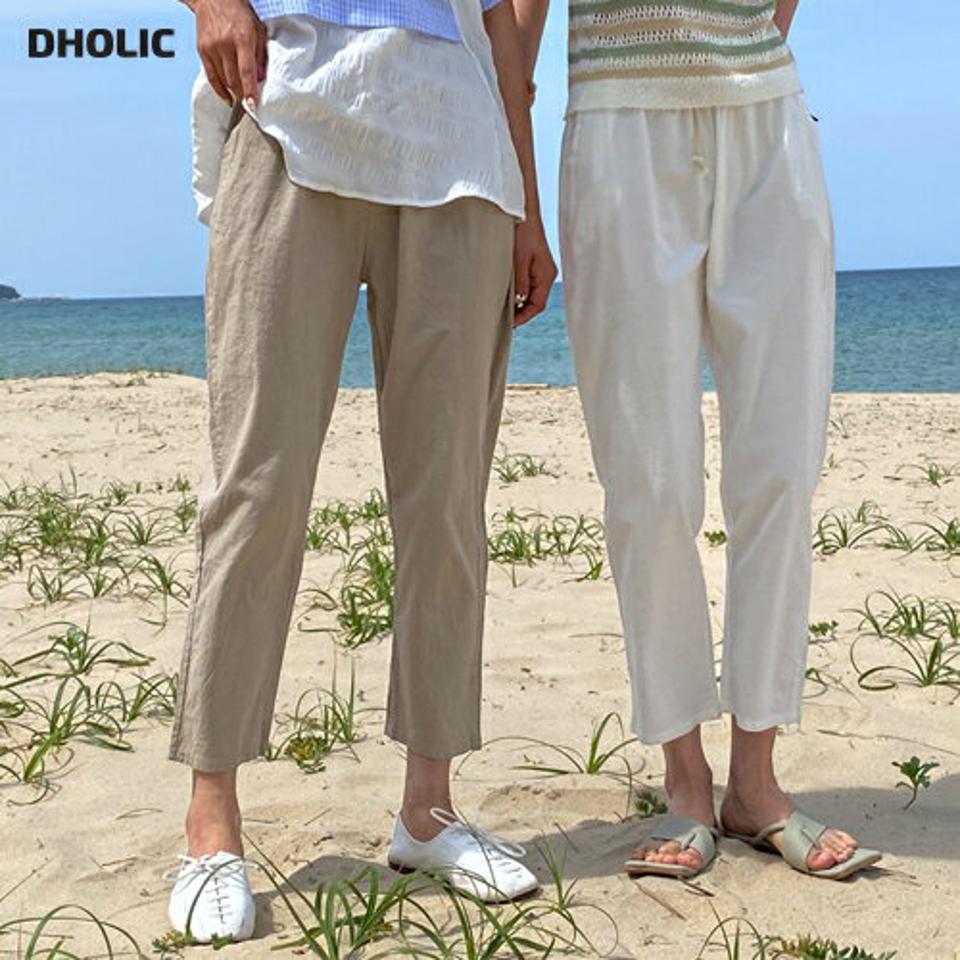 ドロストテーパードパンツ・全5色・b63888 レディース 【pt】 韓国 ファッション ボトムス ロング ロングパンツ ストリング ワイド スリム テーパード 足長 ストレート 大人 10分丈 体型カーバー 細身 美脚 ポケット 夏 春