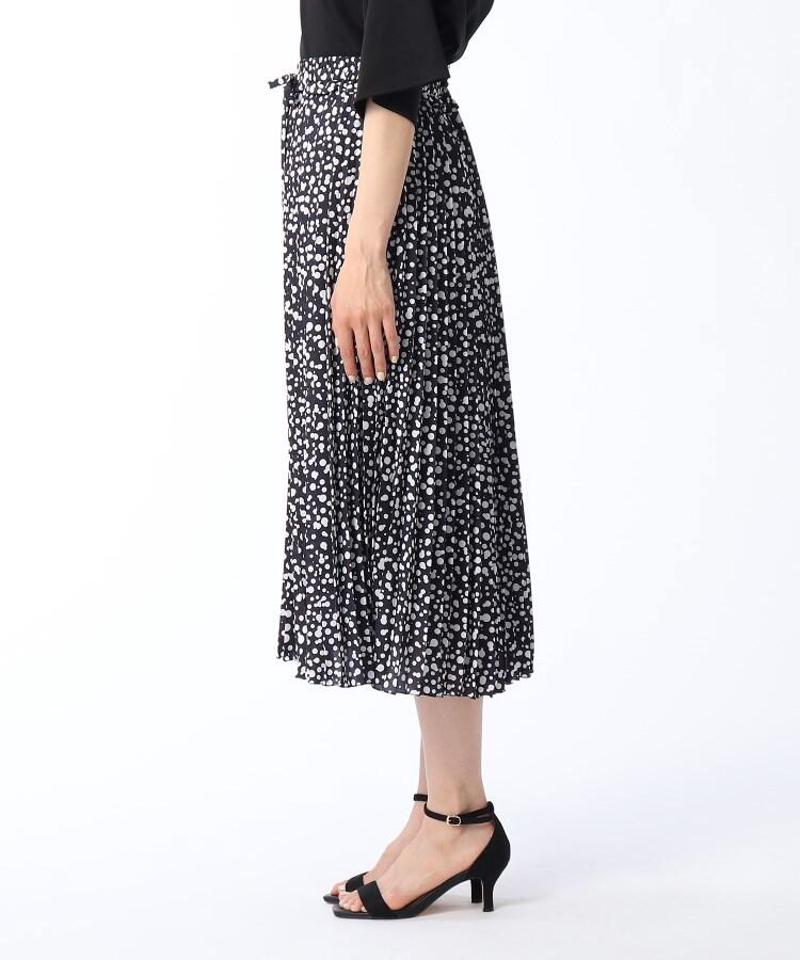 【洗える】Rattiナッツプリントプリーツスカート