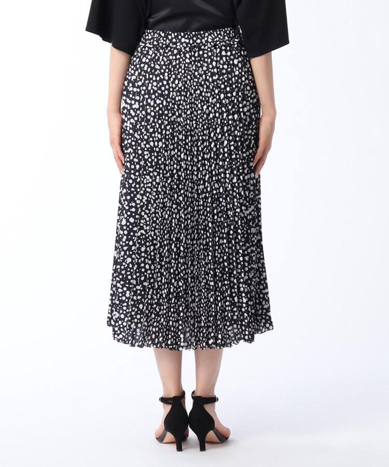 【洗える】Rattiナッツプリントプリーツスカート