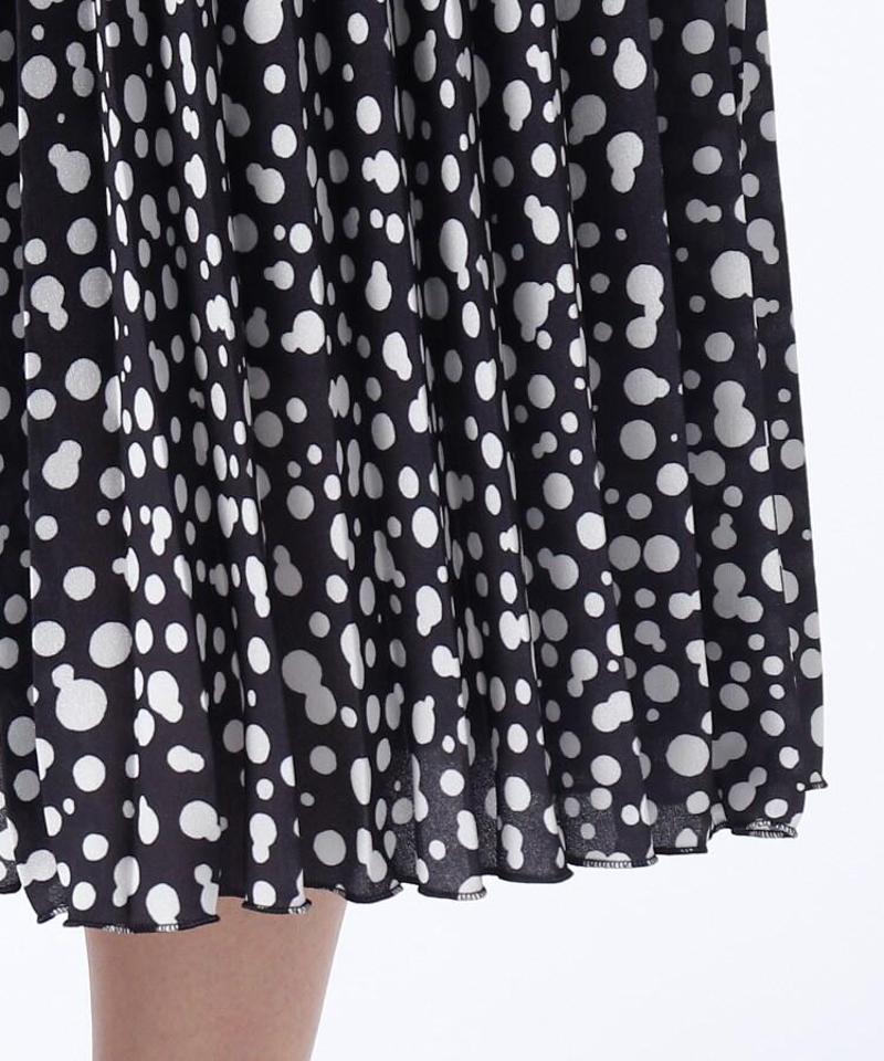 【洗える】Rattiナッツプリントプリーツスカート