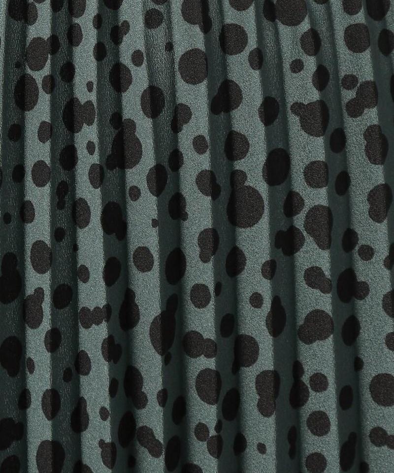 【洗える】Rattiナッツプリントプリーツスカート