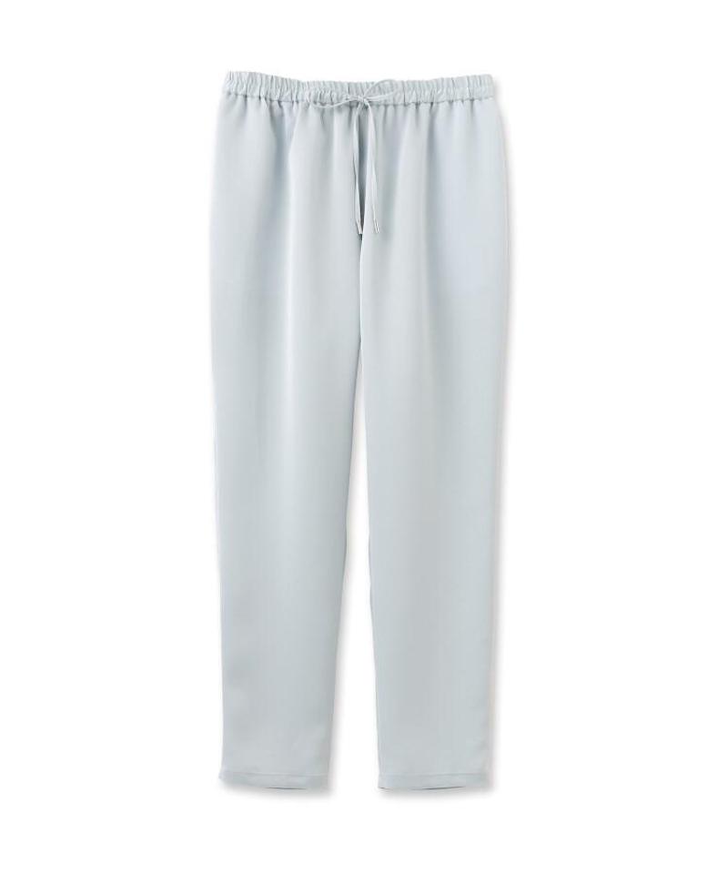 【洗える】プラムサテンイージーパンツ