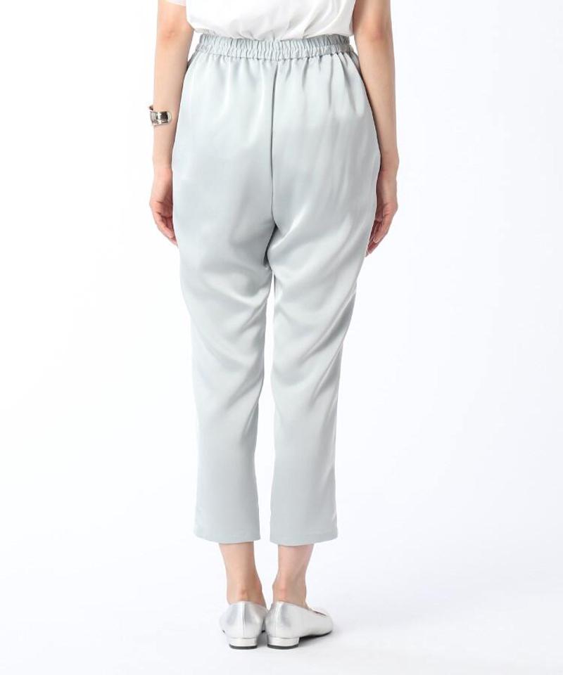 【洗える】プラムサテンイージーパンツ