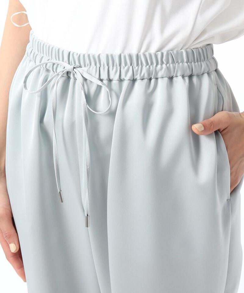 【洗える】プラムサテンイージーパンツ