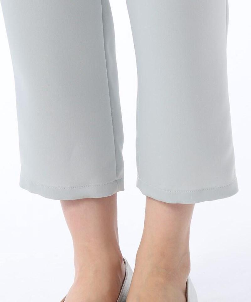 【洗える】プラムサテンイージーパンツ