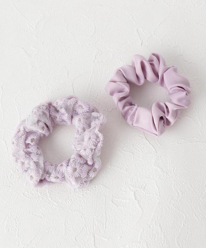 小花刺繍セットシュシュ