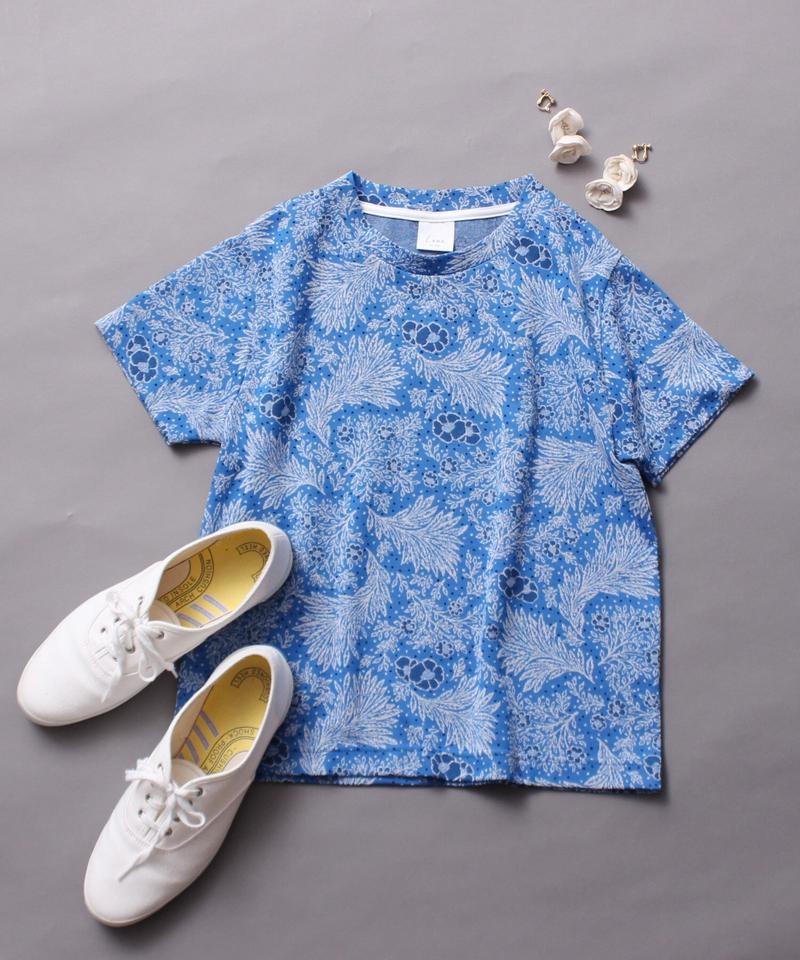 海辺の植物ジャガード Tシャツ（Lene non finito）