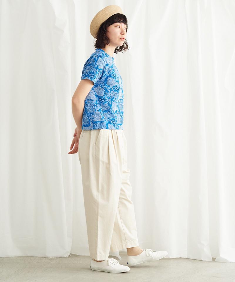 海辺の植物ジャガード Tシャツ（Lene non finito）