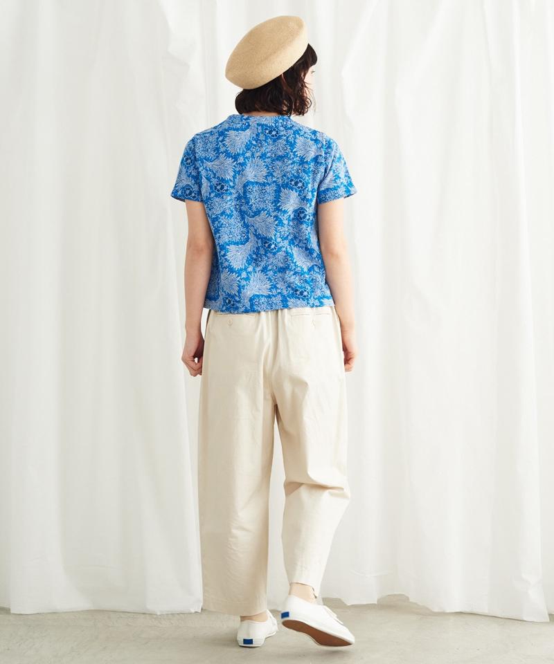 海辺の植物ジャガード Tシャツ（Lene non finito）