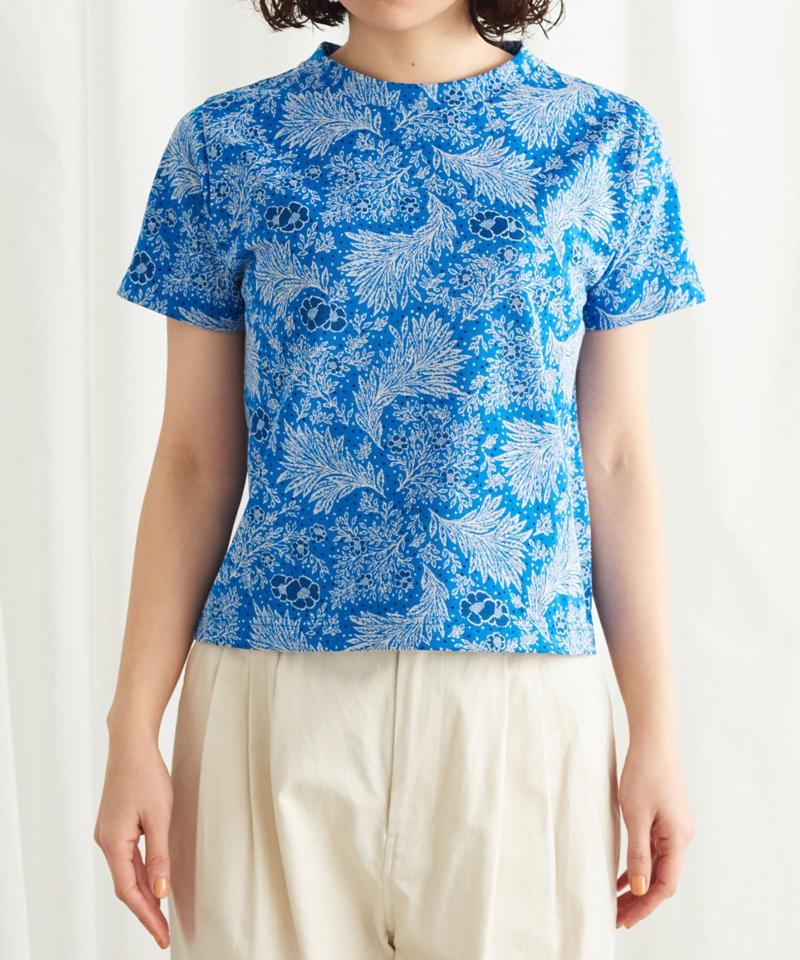 海辺の植物ジャガード Tシャツ（Lene non finito）