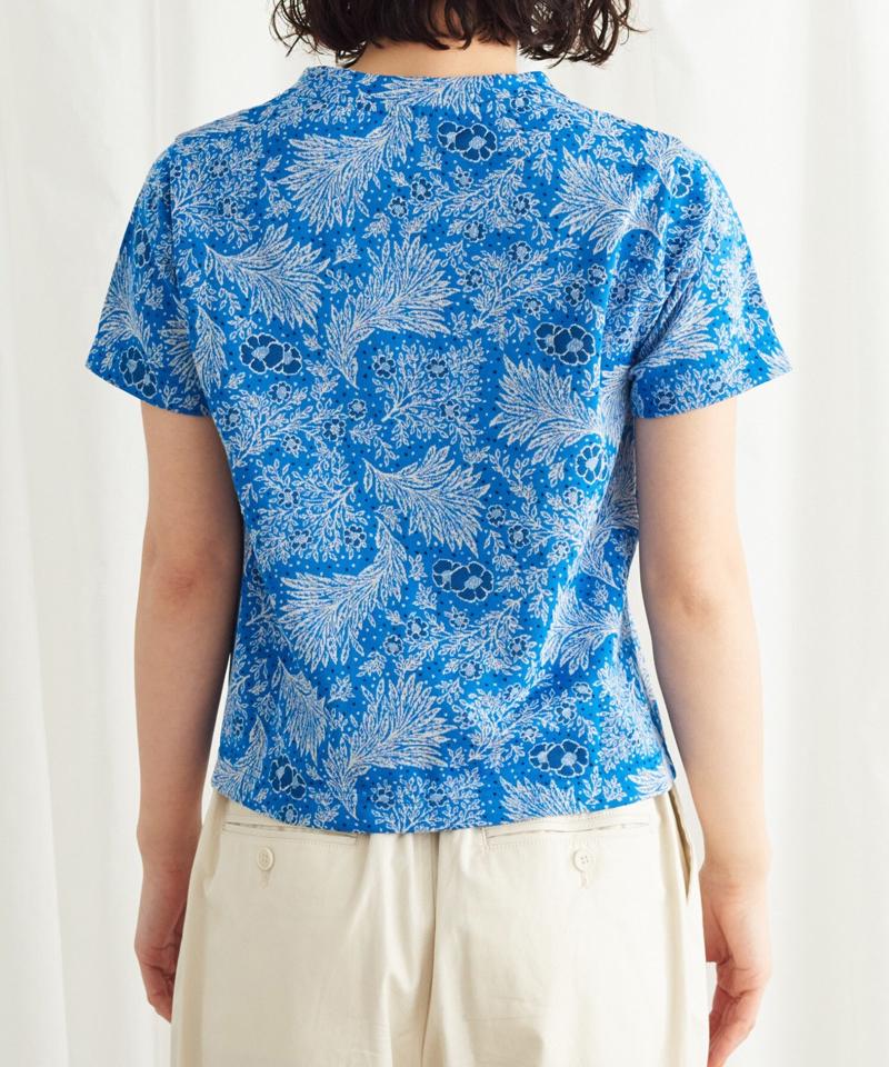 海辺の植物ジャガード Tシャツ（Lene non finito）