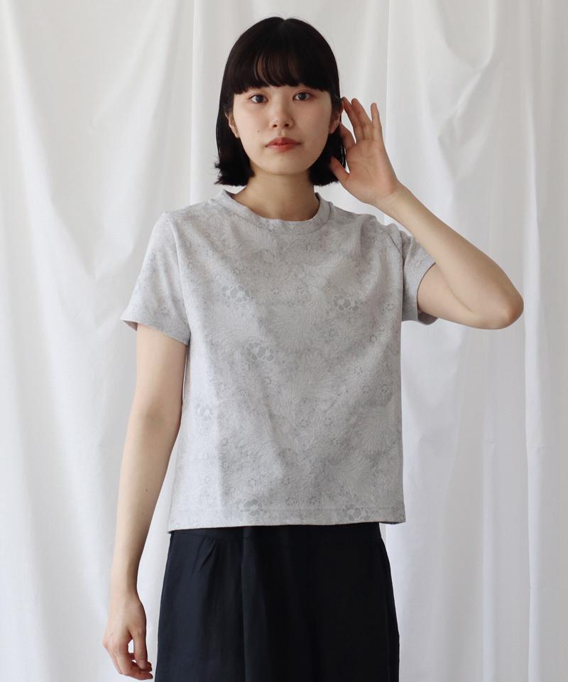 海辺の植物ジャガード Tシャツ（Lene non finito）