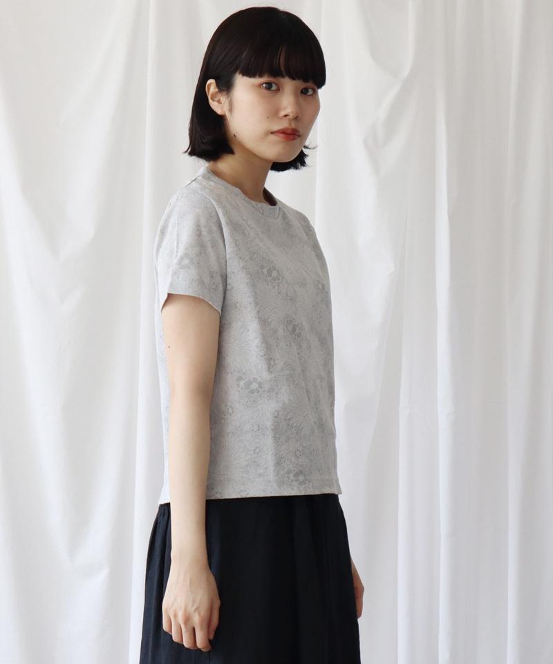 海辺の植物ジャガード Tシャツ（Lene non finito）