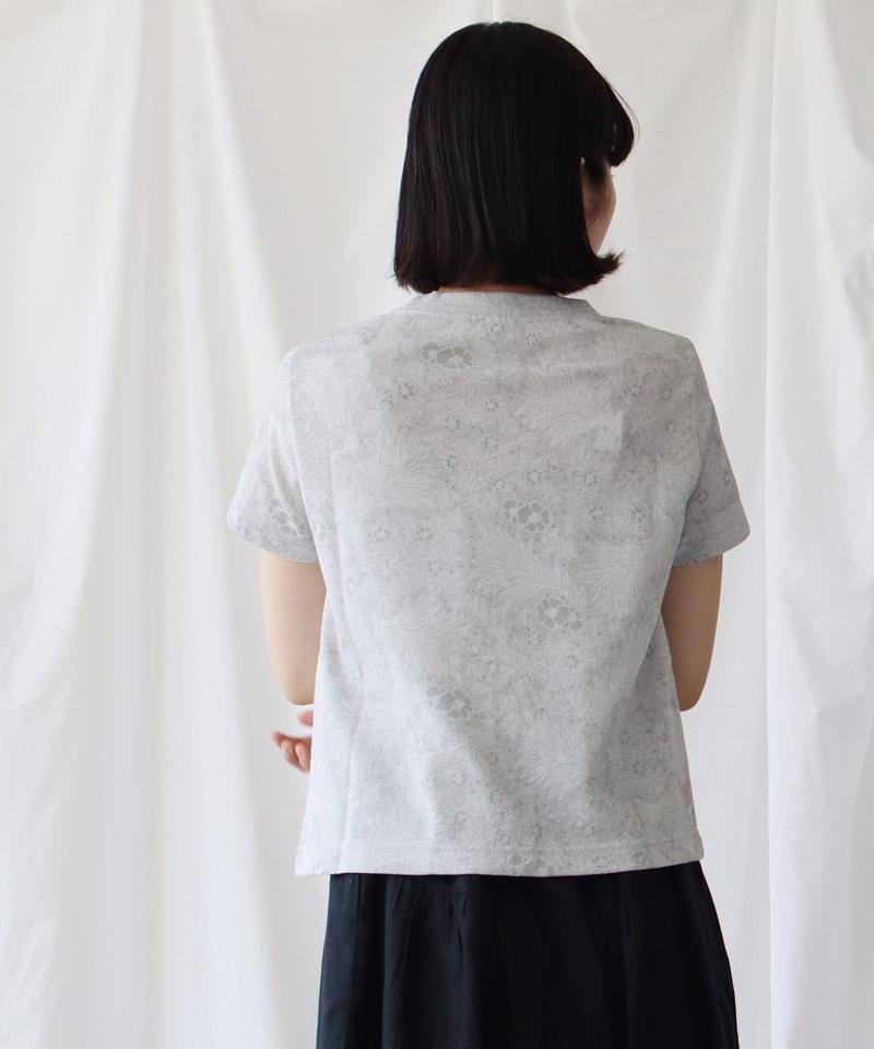 海辺の植物ジャガード Tシャツ（Lene non finito）