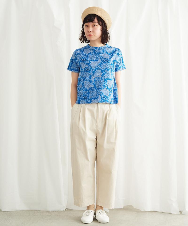 海辺の植物ジャガード Tシャツ（Lene non finito）