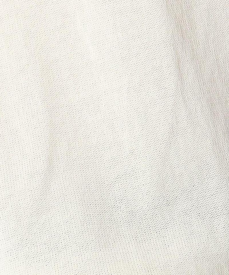 【洗える】ボイルコットンフレンチスリーブニット