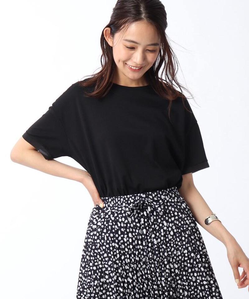 【洗える】異素材切替プルオーバー