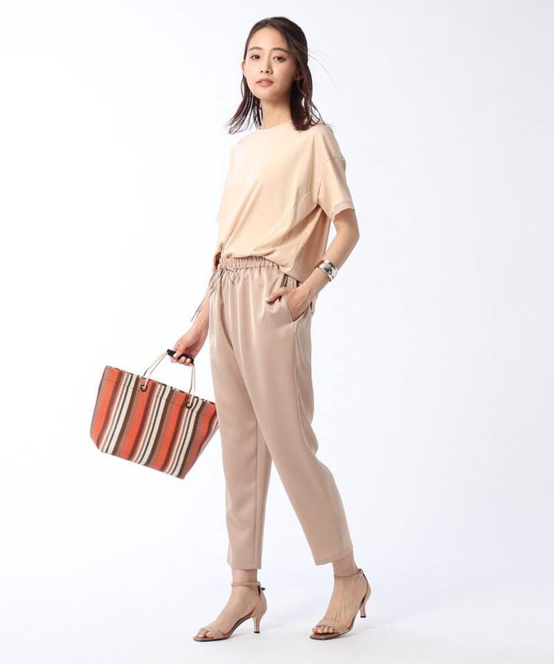 【洗える】異素材切替プルオーバー