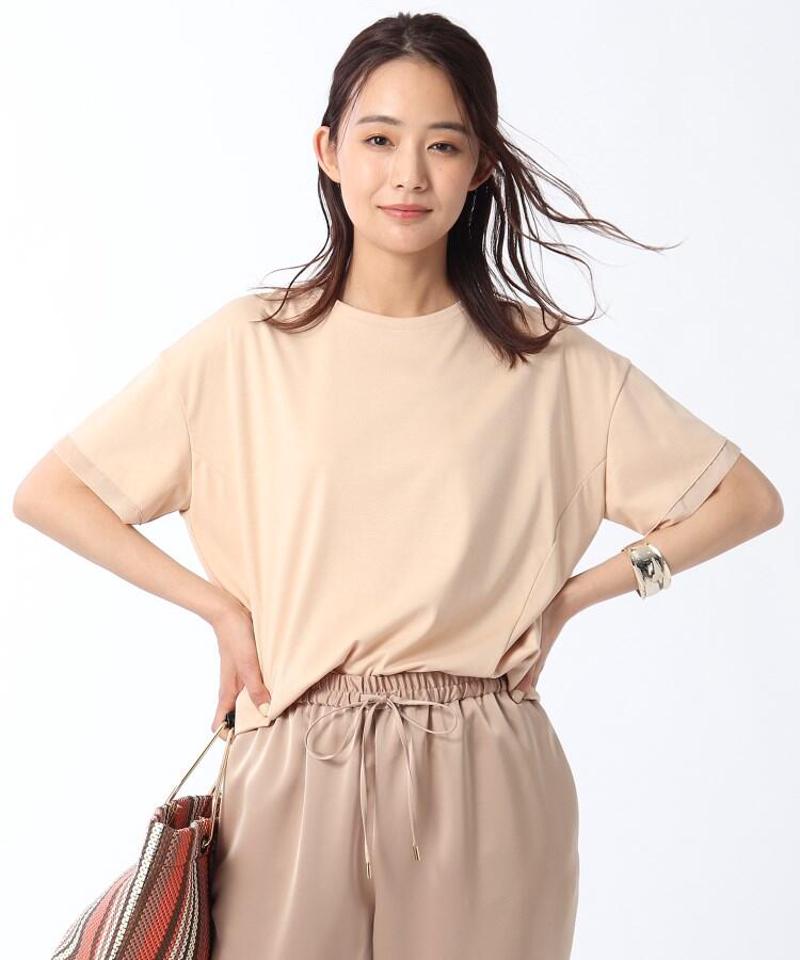 【洗える】異素材切替プルオーバー