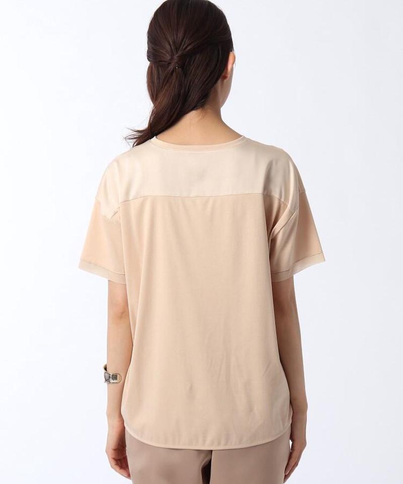 【洗える】異素材切替プルオーバー