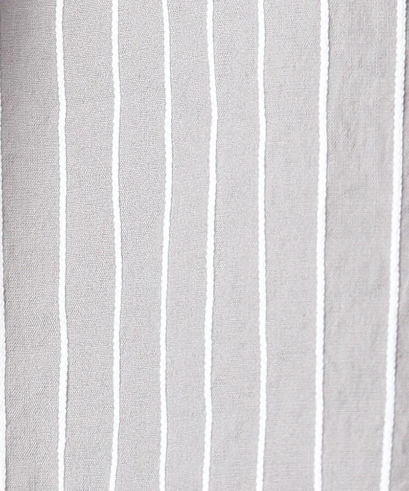 【洗える】ストライプ柄比翼シャツ