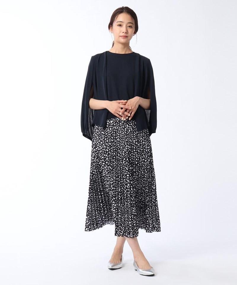 【洗える】ボイルコットンケープ風カーディガン