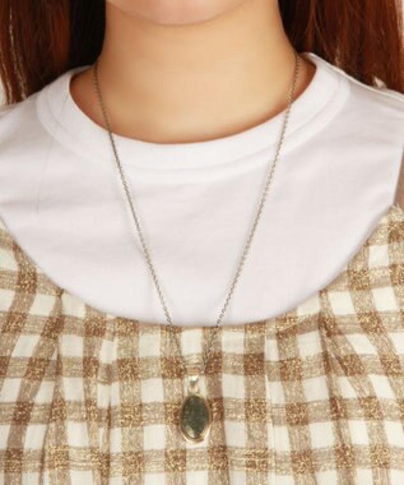 【フランス天然石ペンダント】スターダイオプサイト楕円ネックレス