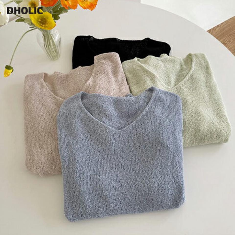 【全品10%OFF】ベーシックルーズフィットニット・全4色・b68819 レディース 【tops】【トップス ニット ニットトップス ルーズ 長袖 単色 無地 シンプル ベーシック カジュアル ラフ 春 秋 韓国 ファッション】【ハイホリHIHOLLI】
