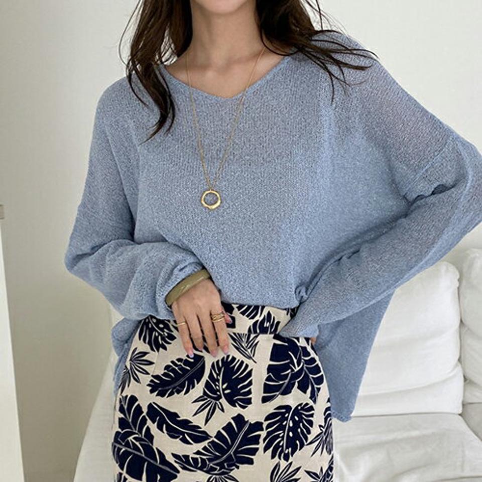 【全品10%OFF】ベーシックルーズフィットニット・全4色・b68819 レディース 【tops】【トップス ニット ニットトップス ルーズ 長袖 単色 無地 シンプル ベーシック カジュアル ラフ 春 秋 韓国 ファッション】【ハイホリHIHOLLI】