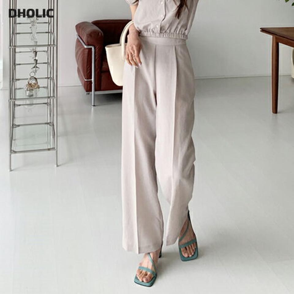 サイドジップスラックス・全3色・t65467 レディース 【pt】 スラックス パンツ ズボン ロングパンツ 単色 無地 シンプル ベーシック 大人 オフィスカジュアル 春 夏 秋 韓国ファッション193