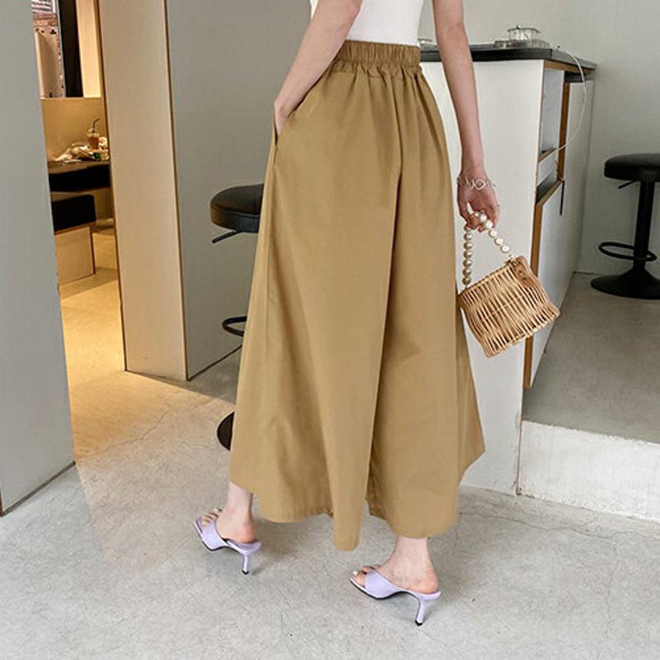 タックフレアリボンパンツ・全5色・b68832 レディース 【pt】 パンツ ズボン ロングパンツ りぼん フレア タック ワイド 単色 無地 シンプル カジュアル 春 夏 韓国 ファッション ハイホリHIHOLLI