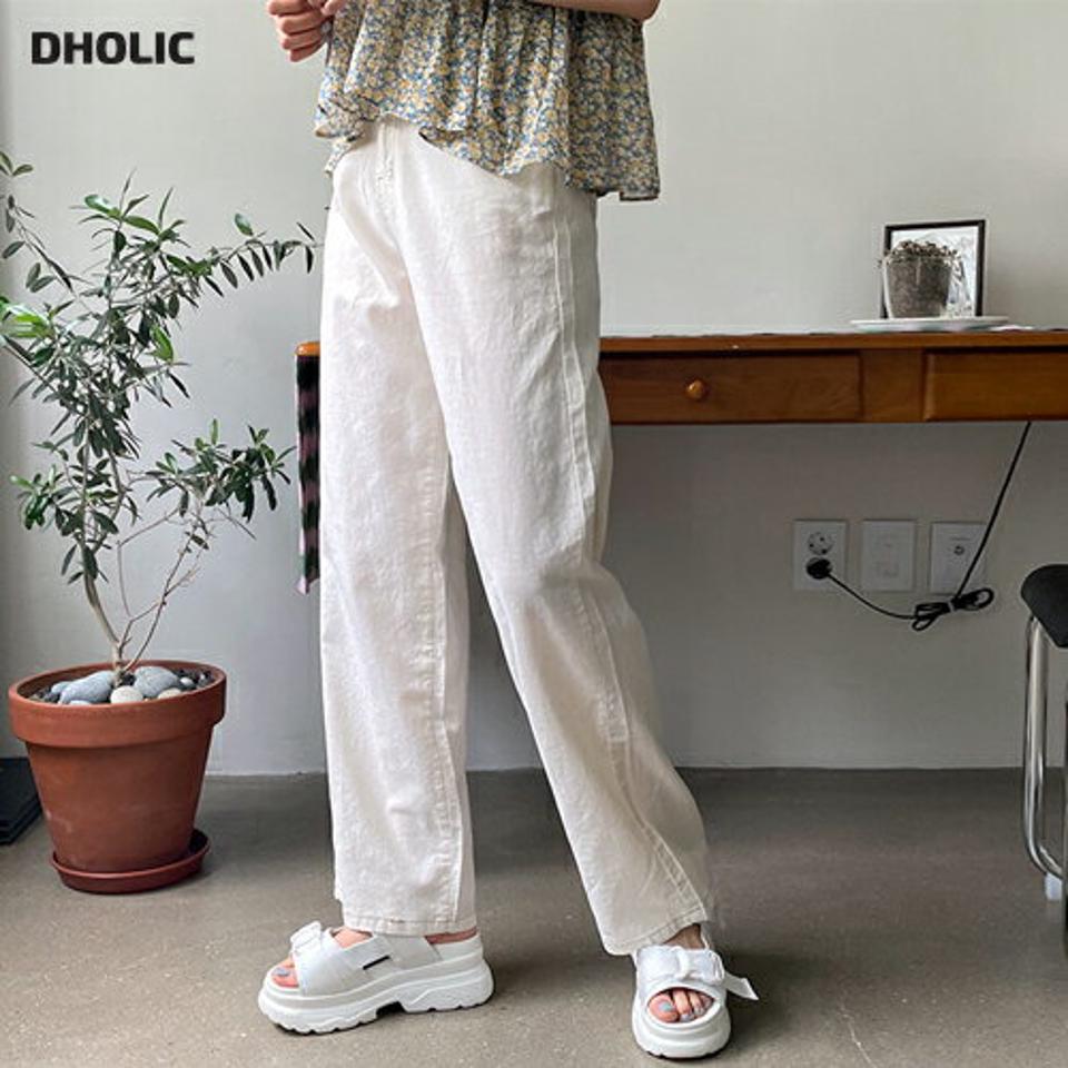 リネン混ワイドパンツ・全3色・t64293 レディース 【pt】 パンツ ズボン ロングパンツ リネン ワイド 単色 無地 シンプル ベーシック カジュアル 春 夏 韓国 ファッション NIJU