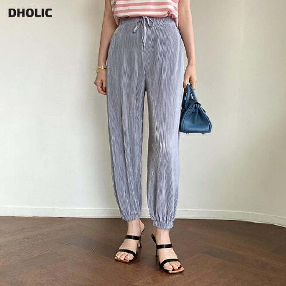 グロッシープリーツジョガーパンツ・全2色・b68799 レディース 【pt】 パンツ ズボン ロングパンツ プリーツ ジョガーパンツ グロッシー 光沢感 ウエストゴム カジュアル ラフ 春 夏 韓国 ファッション ハイホリHIHOLLI