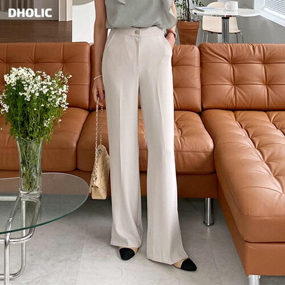 ロングストレートスリットスラックス・全3色・t57566 レディース 【pt】 スラックス パンツ ズボン ロングパンツ スリット ストレート 単色 無地 シンプル カジュアル 春 夏 韓国 ファッション