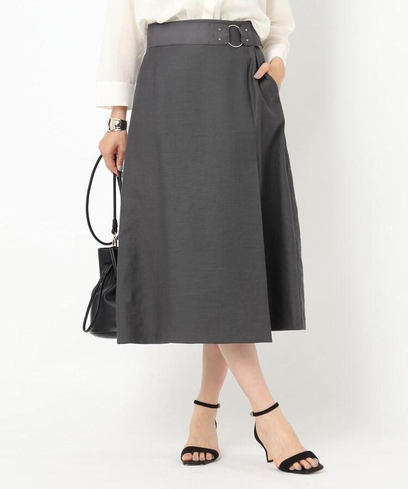 スラブ ラップ風フレアスカート