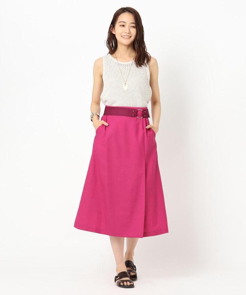 スラブ ラップ風フレアスカート