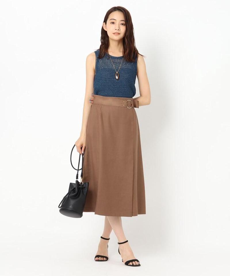 スラブ ラップ風フレアスカート