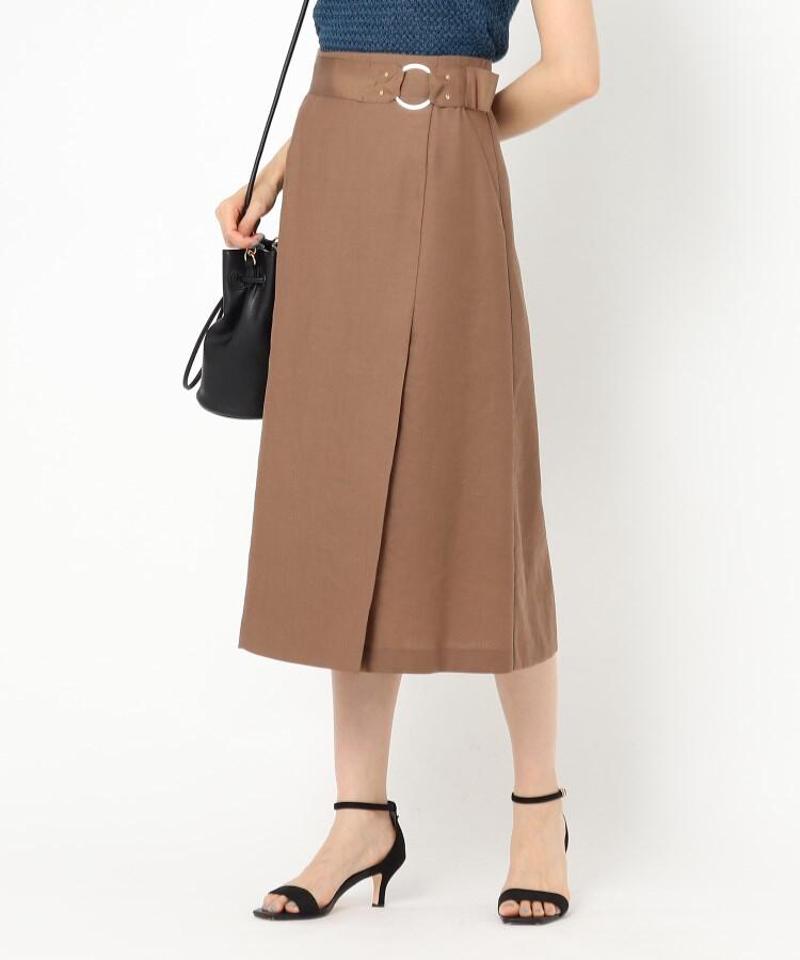 スラブ ラップ風フレアスカート