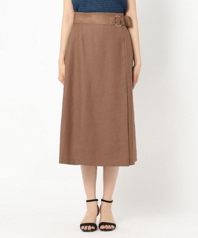 スラブ ラップ風フレアスカート