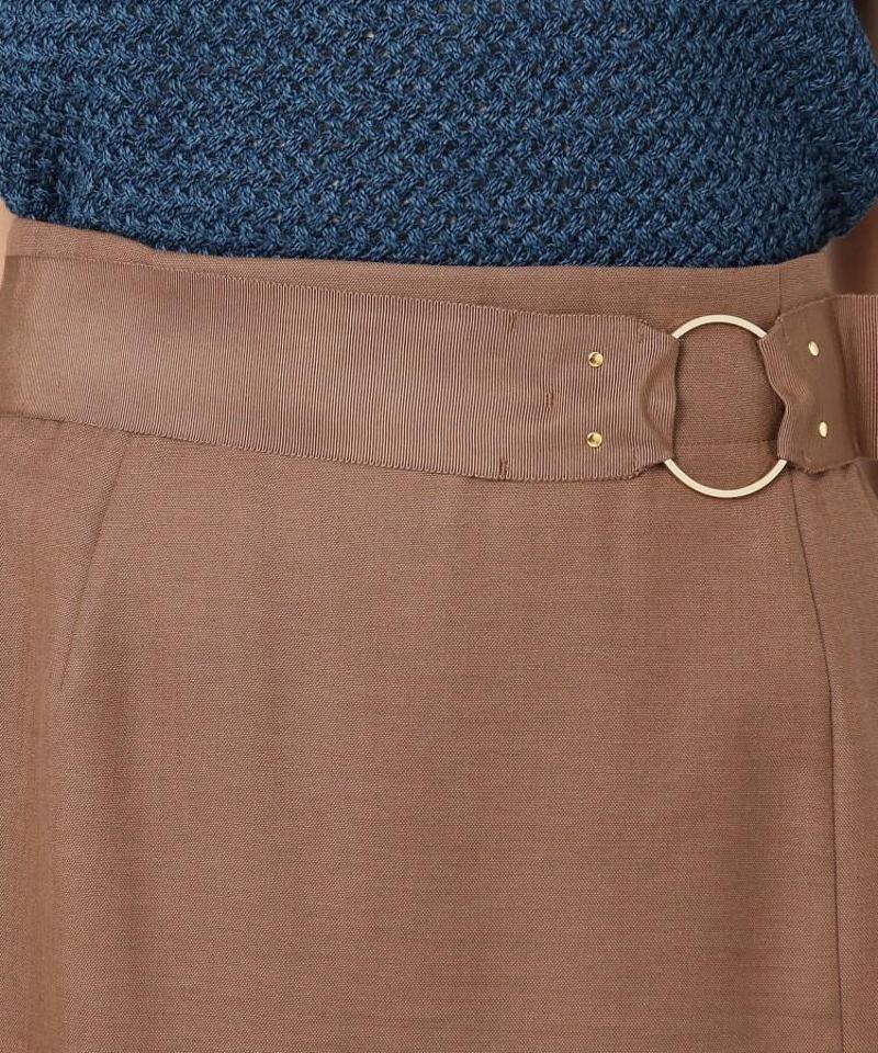 スラブ ラップ風フレアスカート