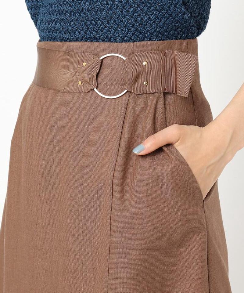 スラブ ラップ風フレアスカート
