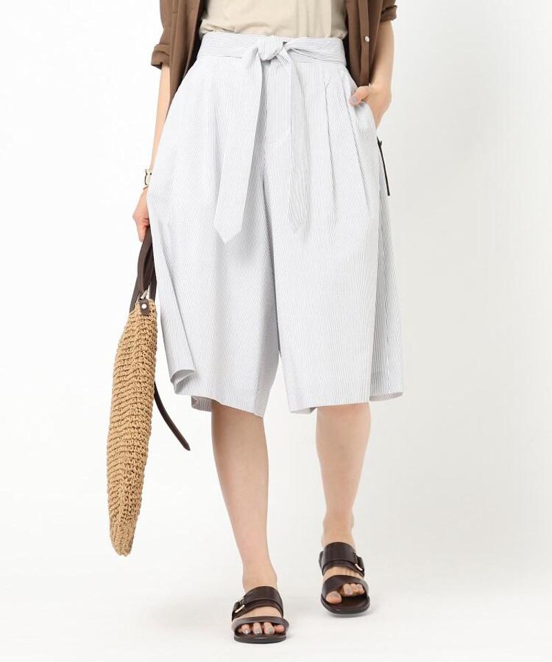 シアサッカーワイドショーツ